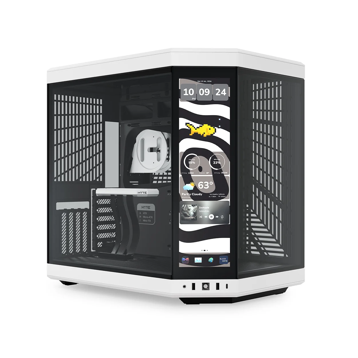 Casing HYTE Y70 Touch Infinite LCD varian Panda