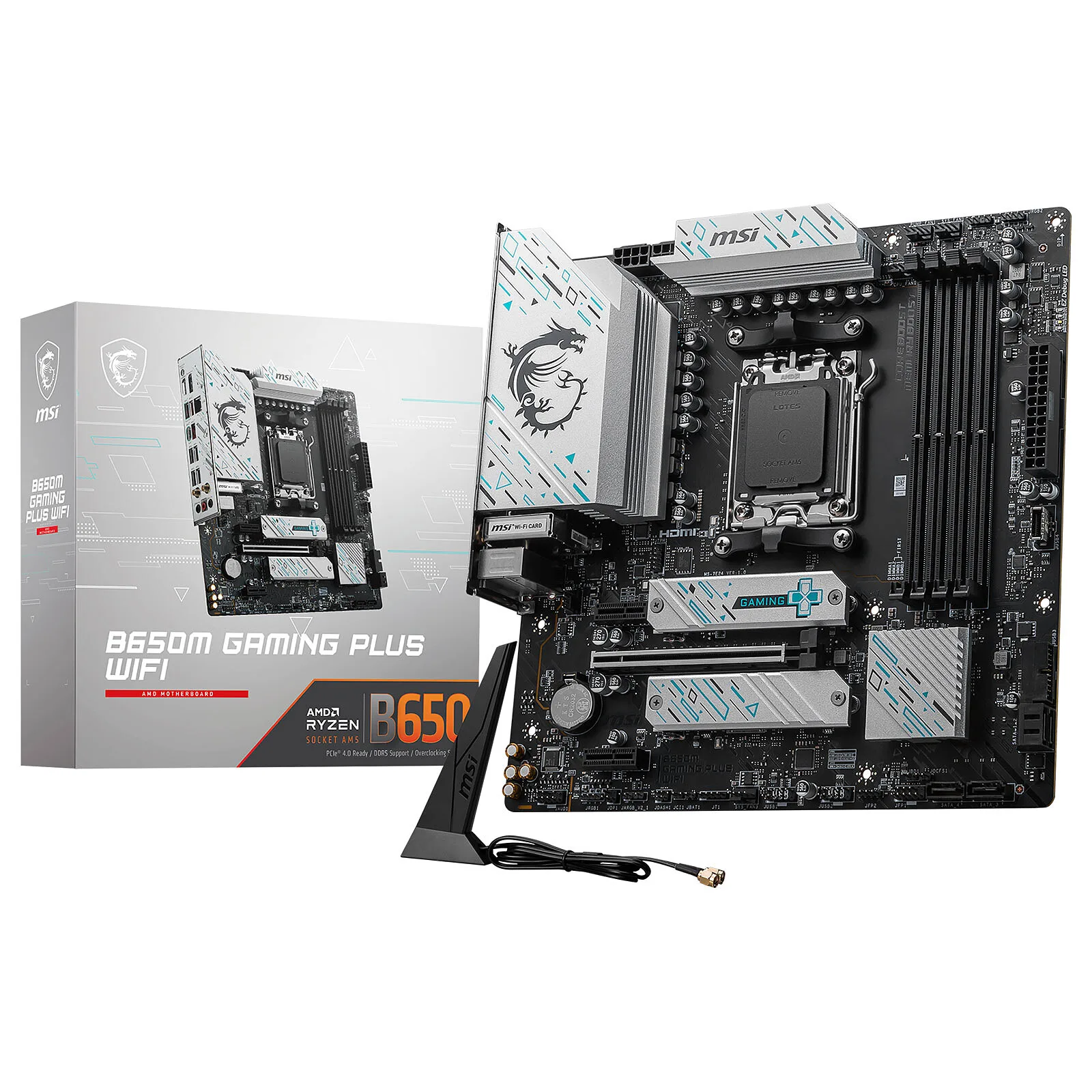 Motherboard MSI B650M Gaming Plus WiFi baru untuk AMD AM5